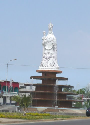 Representación de La Virgen de la Candelaria, patrona del estado Anzoátegui