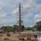 Construcción del Obelisco en la Redoma de Barinas